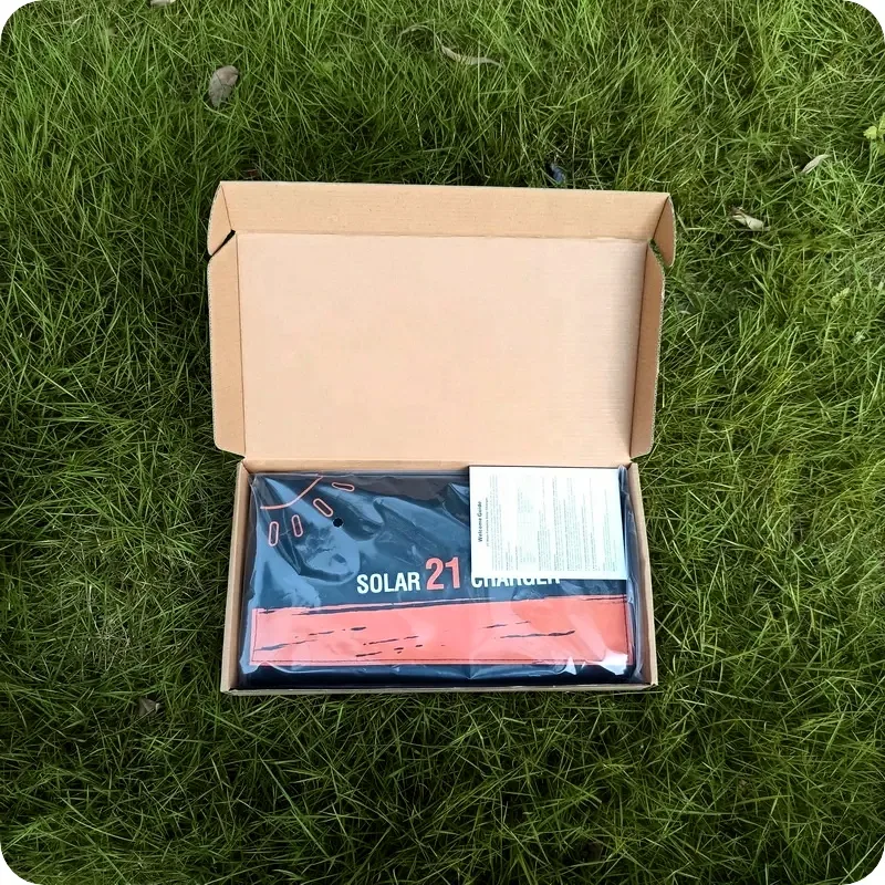 Panel solarny - ładowarka solarna (moc 21W) - 2 wyjścia USB - obrazek 4