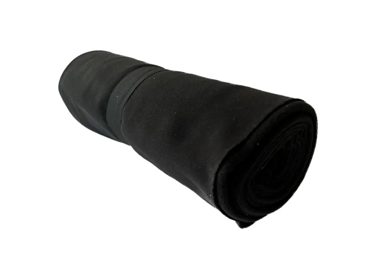 czarny koc polarowy outdoorowy premium