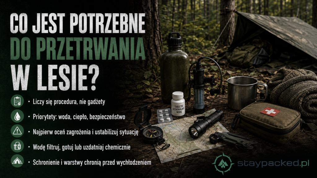 Praktyczny poradnik – co jest potrzebne do przetrwania w lesie
